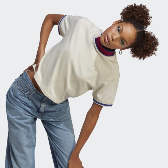 NWT Adidas Ribbed Trim Short Sleeve Tee Size XL - Picture 4 of 12